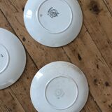 Set of 10 dessert plates in earthenware