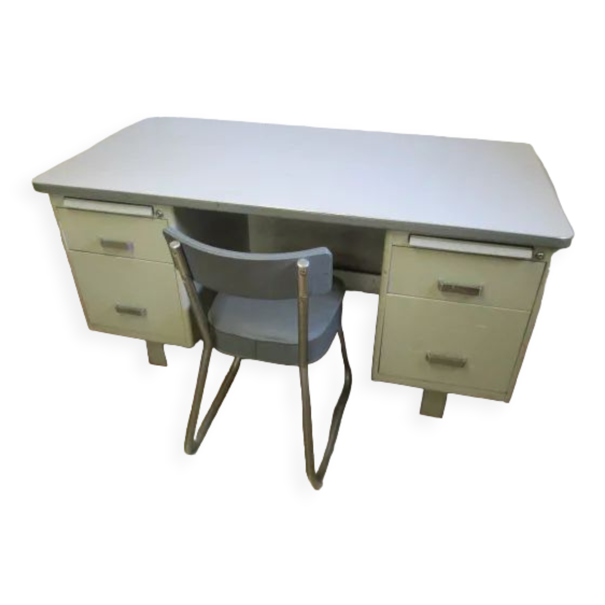 Metal desk 60' type Strafor with chair