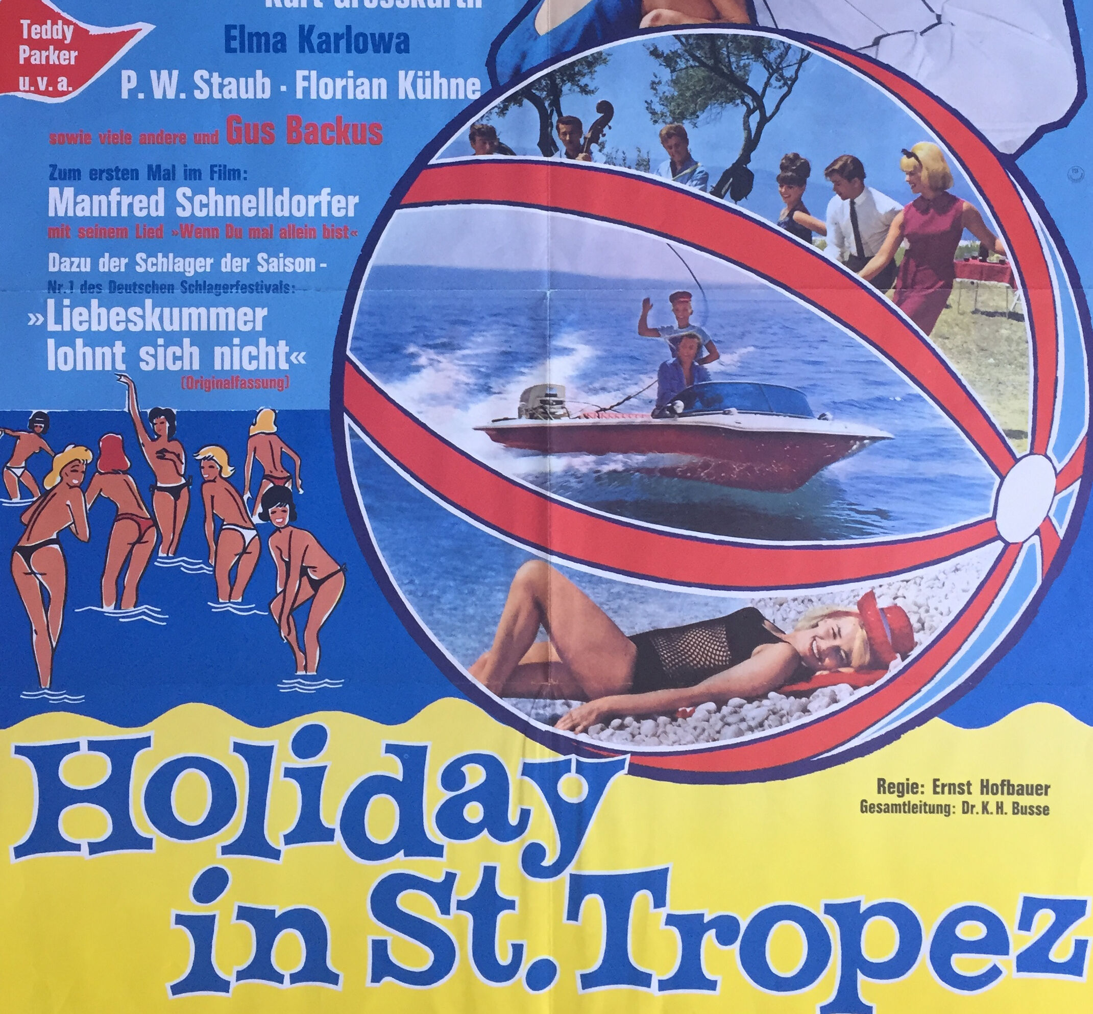 Affiche cinéma Holiday in Saint-Tropez 1964