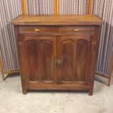 Vintage old Parisian low sideboard