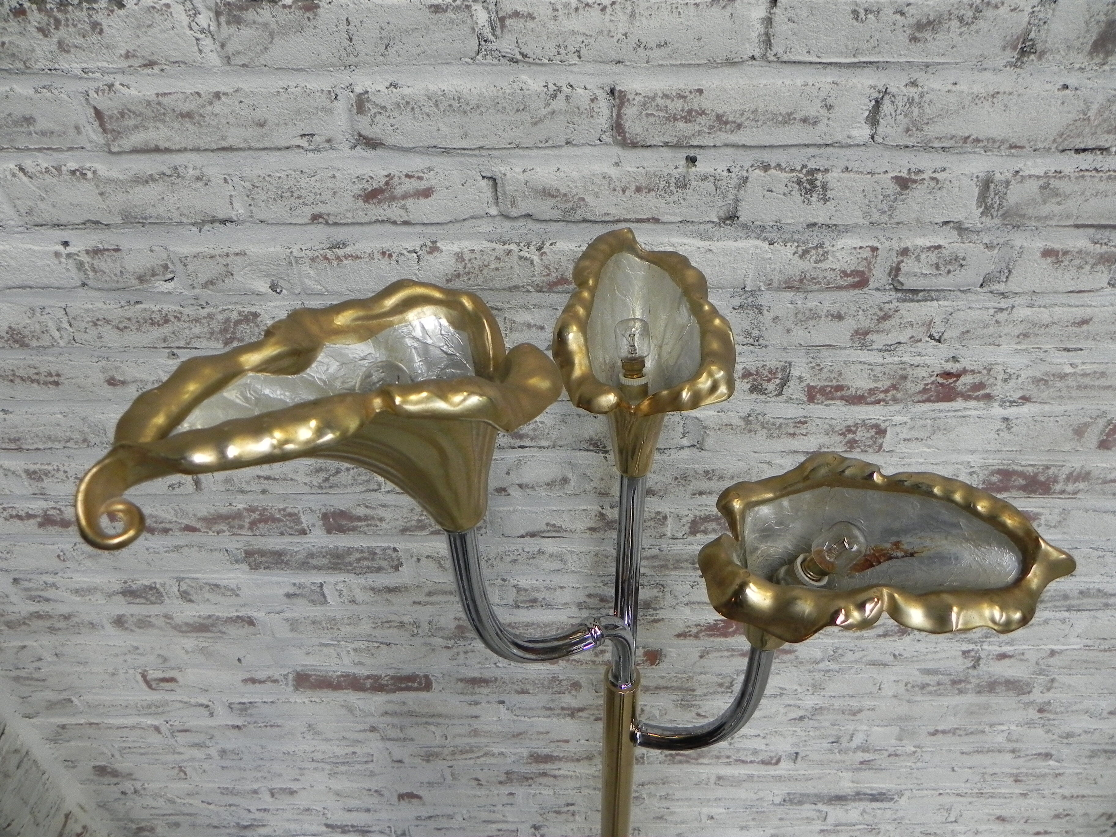 Standing Italian Calla lily floor lamp