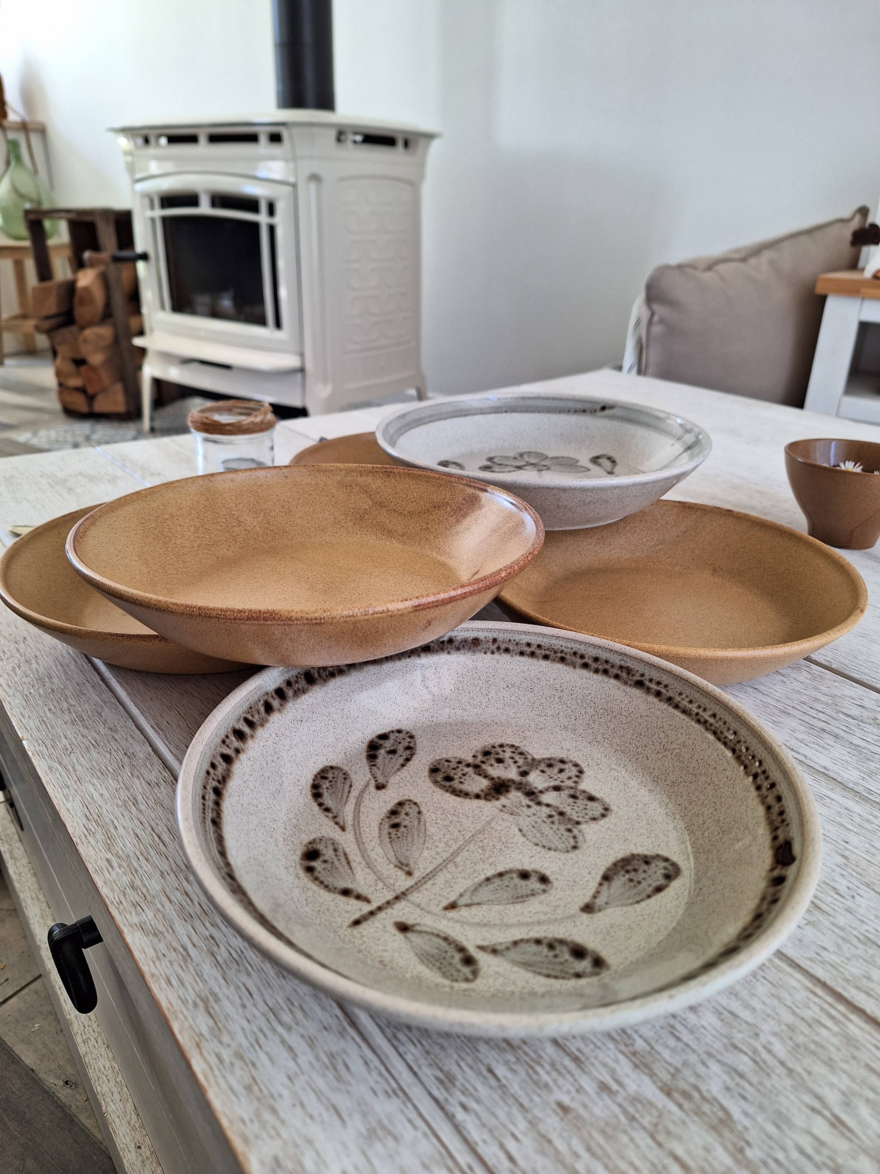Vintage Sarreguemines stoneware plates