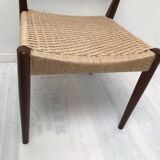Pair of danish scandinavian chair dating from the 50