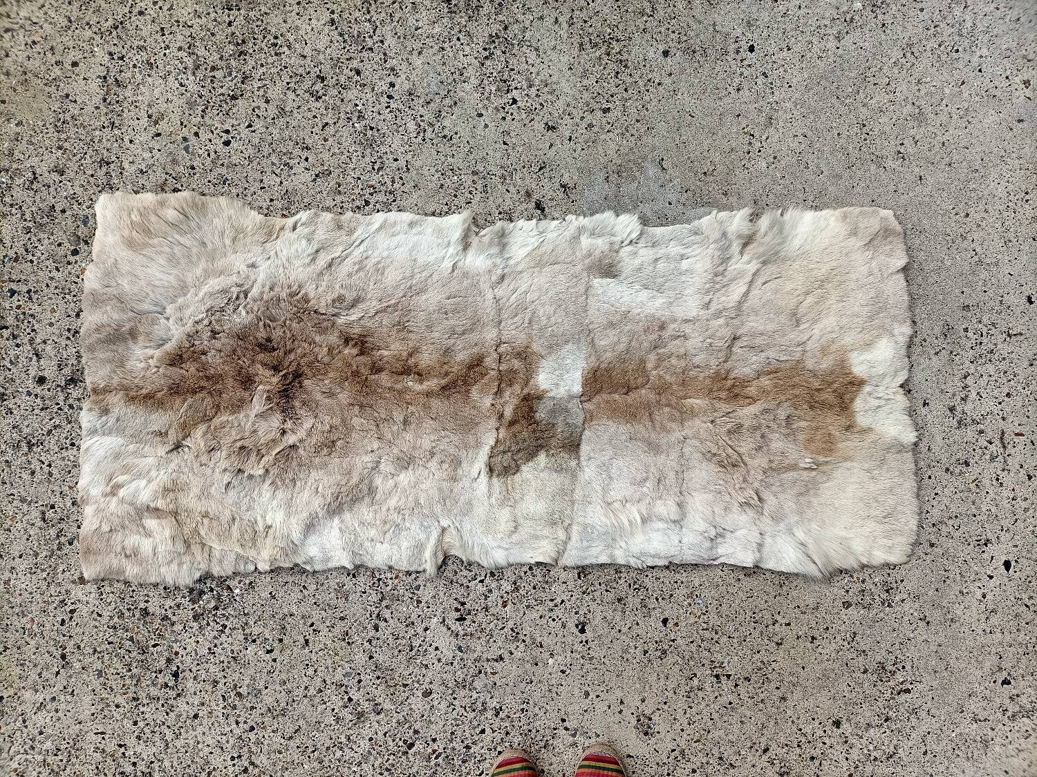 Tapis peau de bête rétro