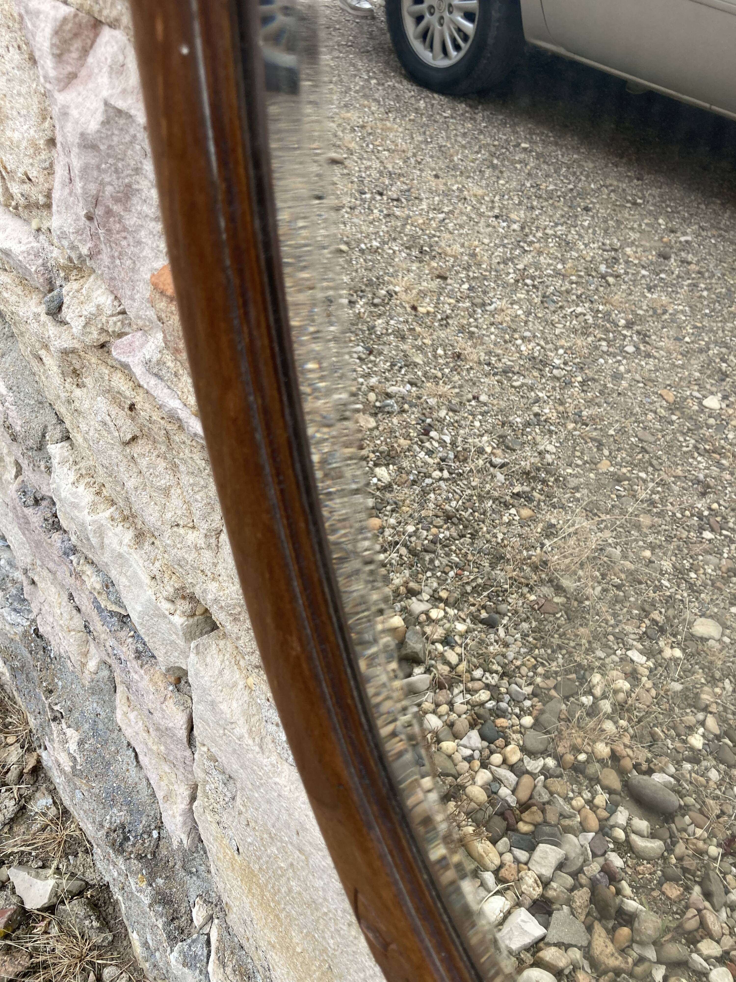 Art Deco oval mirror