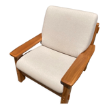 Solid elm armchair