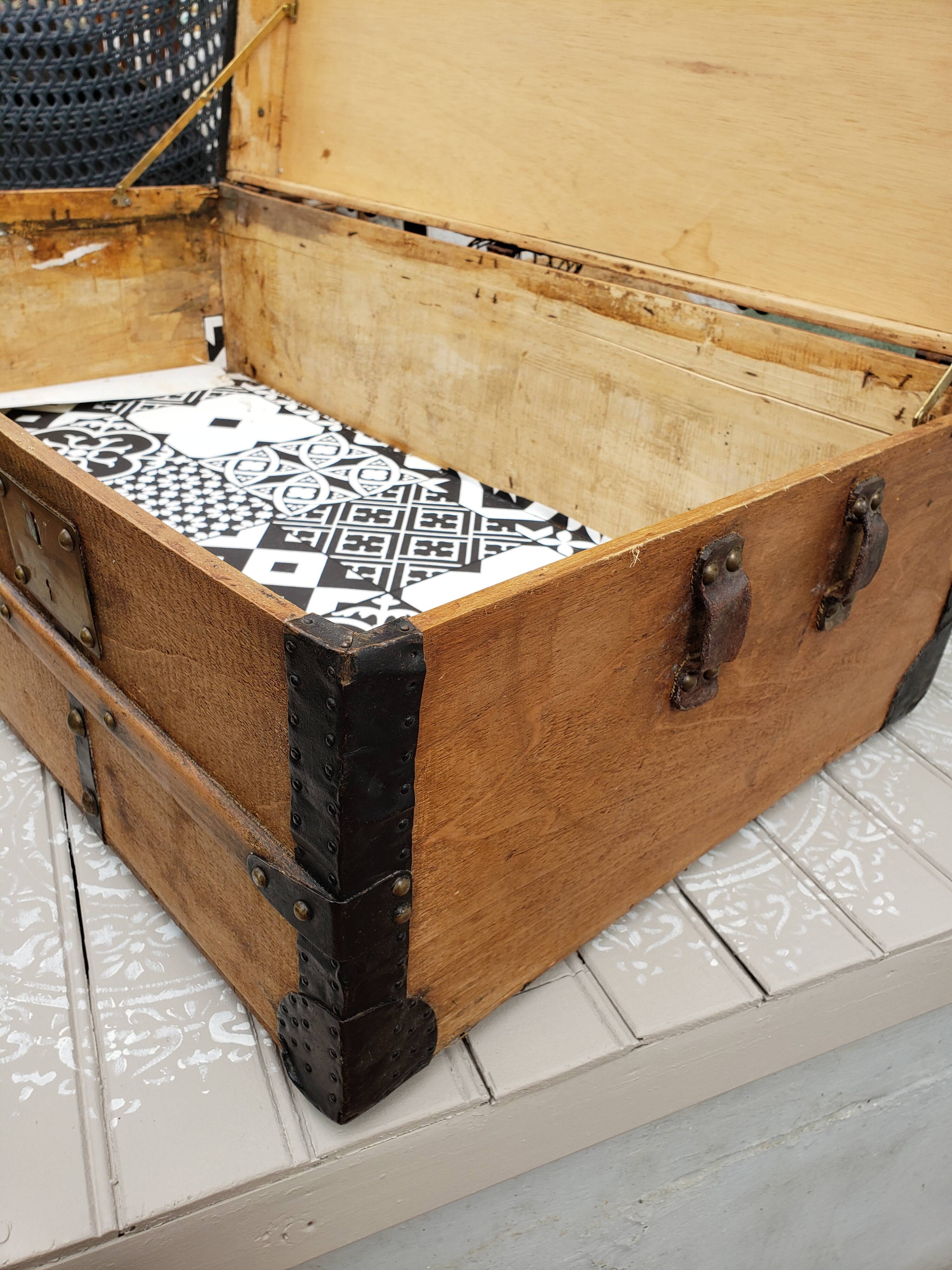 Old wooden trunk