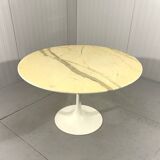 Round marble dining table with tulip foot 1960’s