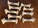 Set of 9 H. Loux Sarreguemines knife holders