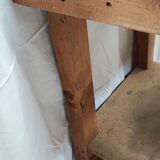Handcrafted wooden workbench