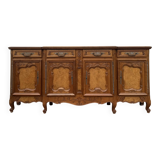 Louis XV style curved sideboard in walnut and elm