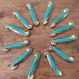 Set of twelve knife holders