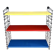 Tomado — Étagère murale vintage à 3 tablettes bleu, rouge & jaune