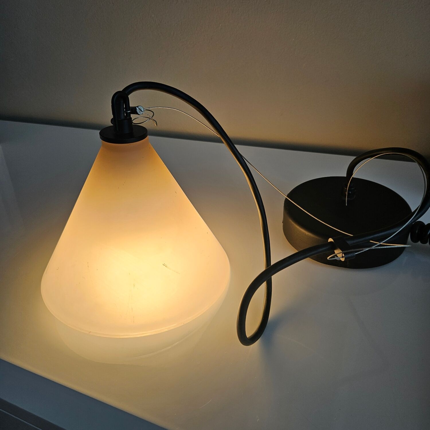 Original Prandina Pendant Light – Italian Glass Design – Minimalist