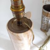 Mineral stone lamp base