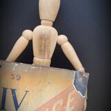 License IV enamelled plate