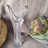 Vase soliflore en cristal transparent