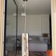 Suspended glass tube mirror Italian design