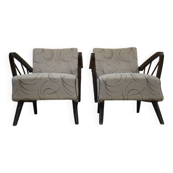 Paire de fauteuils année 50 vintage