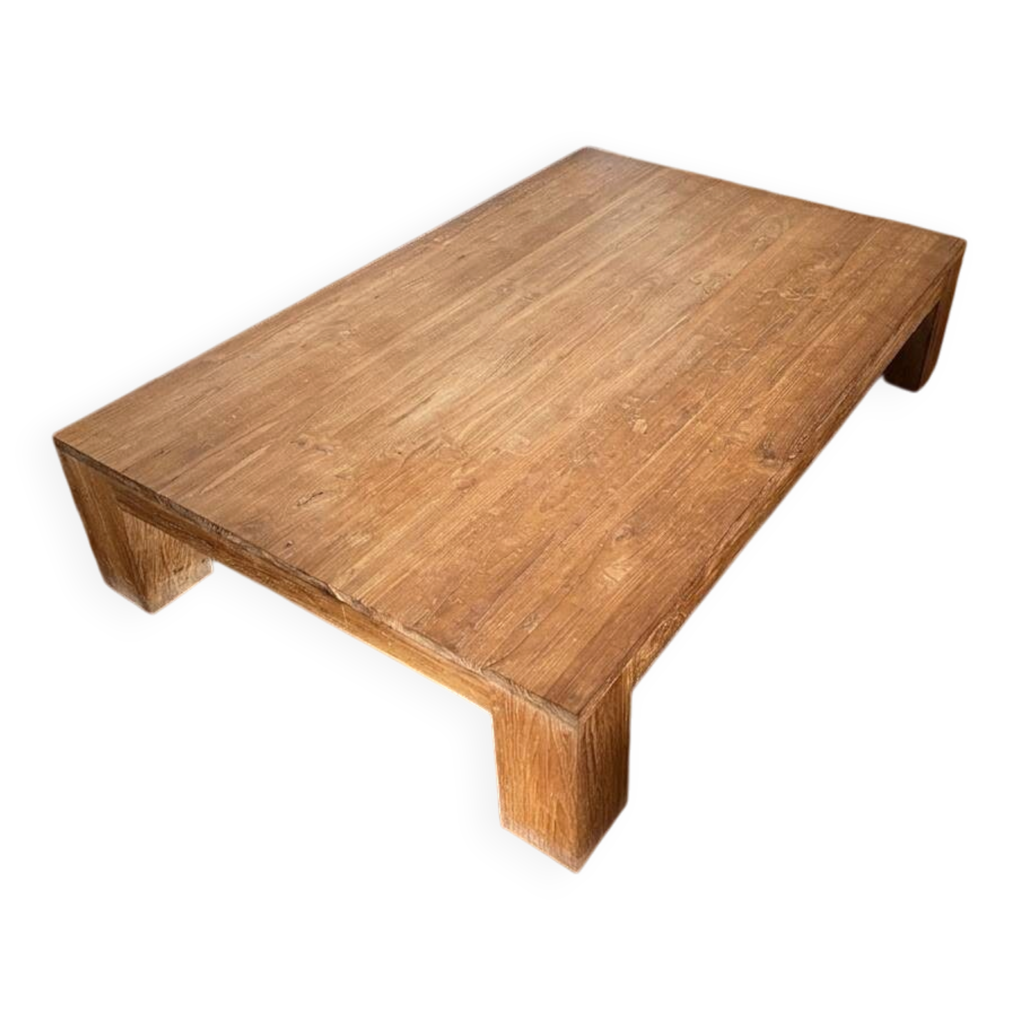 Recycled teak coffee table