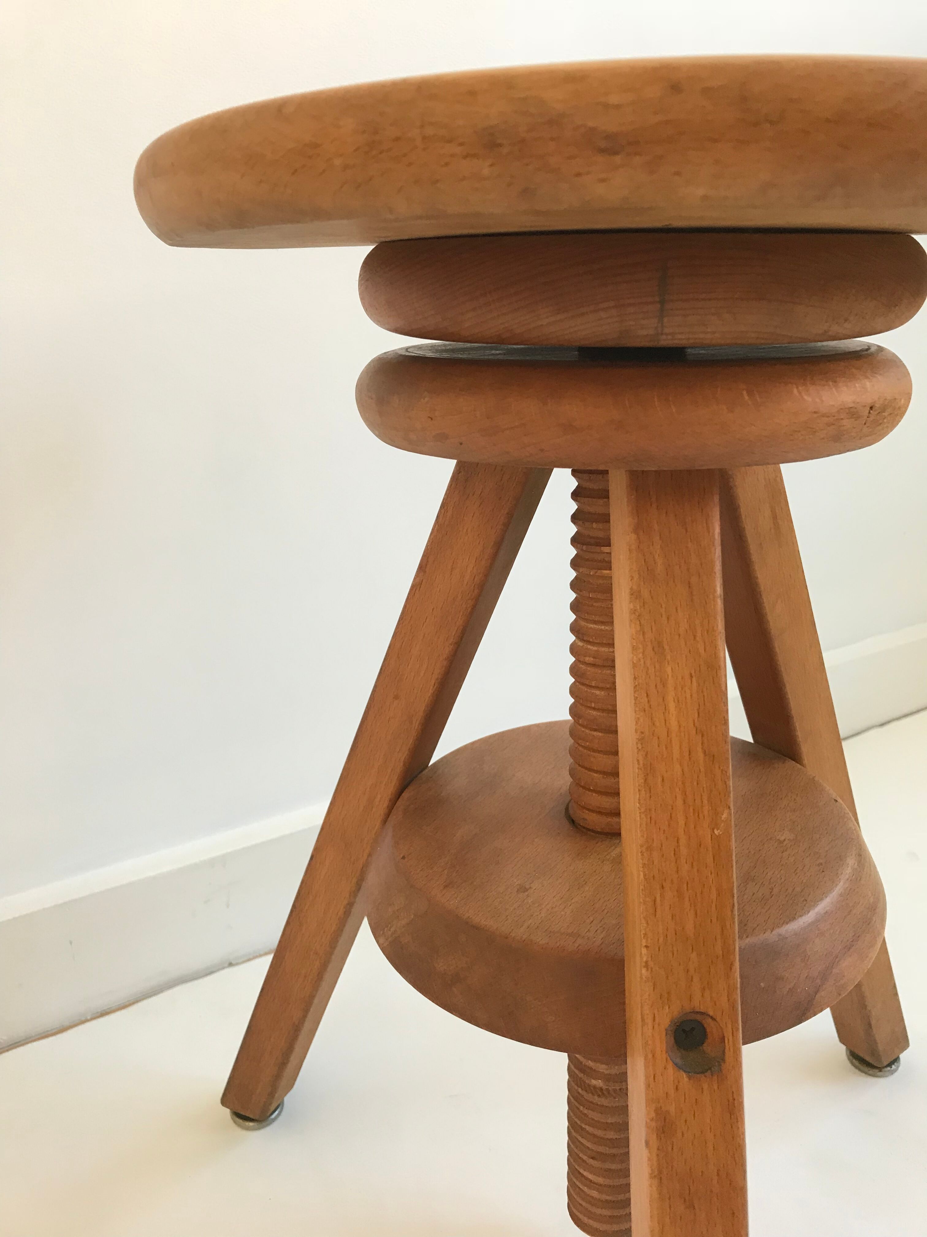 Former workshop tripod stool