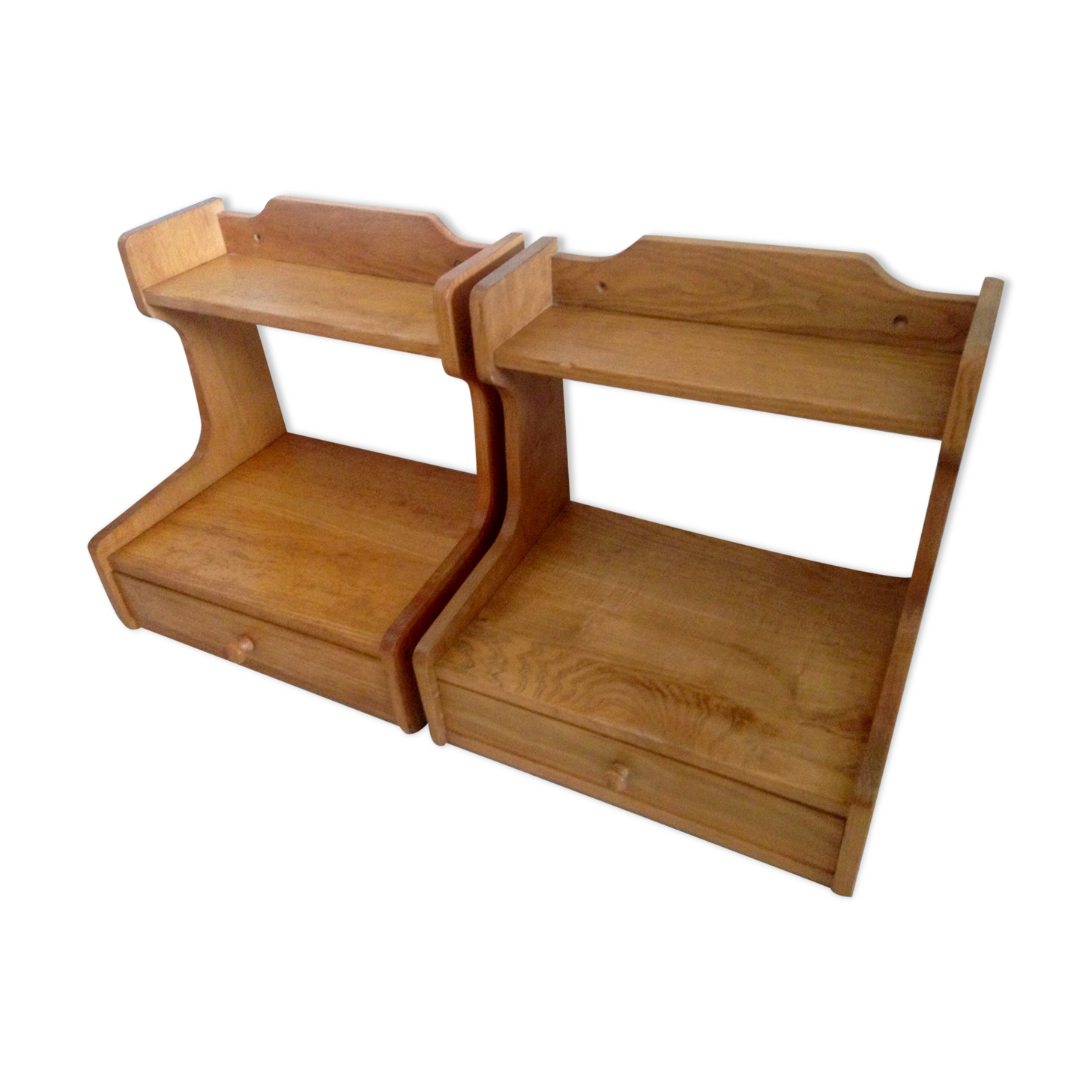 Pair of nightstands suspended vintage