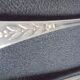 5 christofle spoons laurel channels silver metal