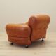 Leather armchair, Italian design, 1970s, production: Italy