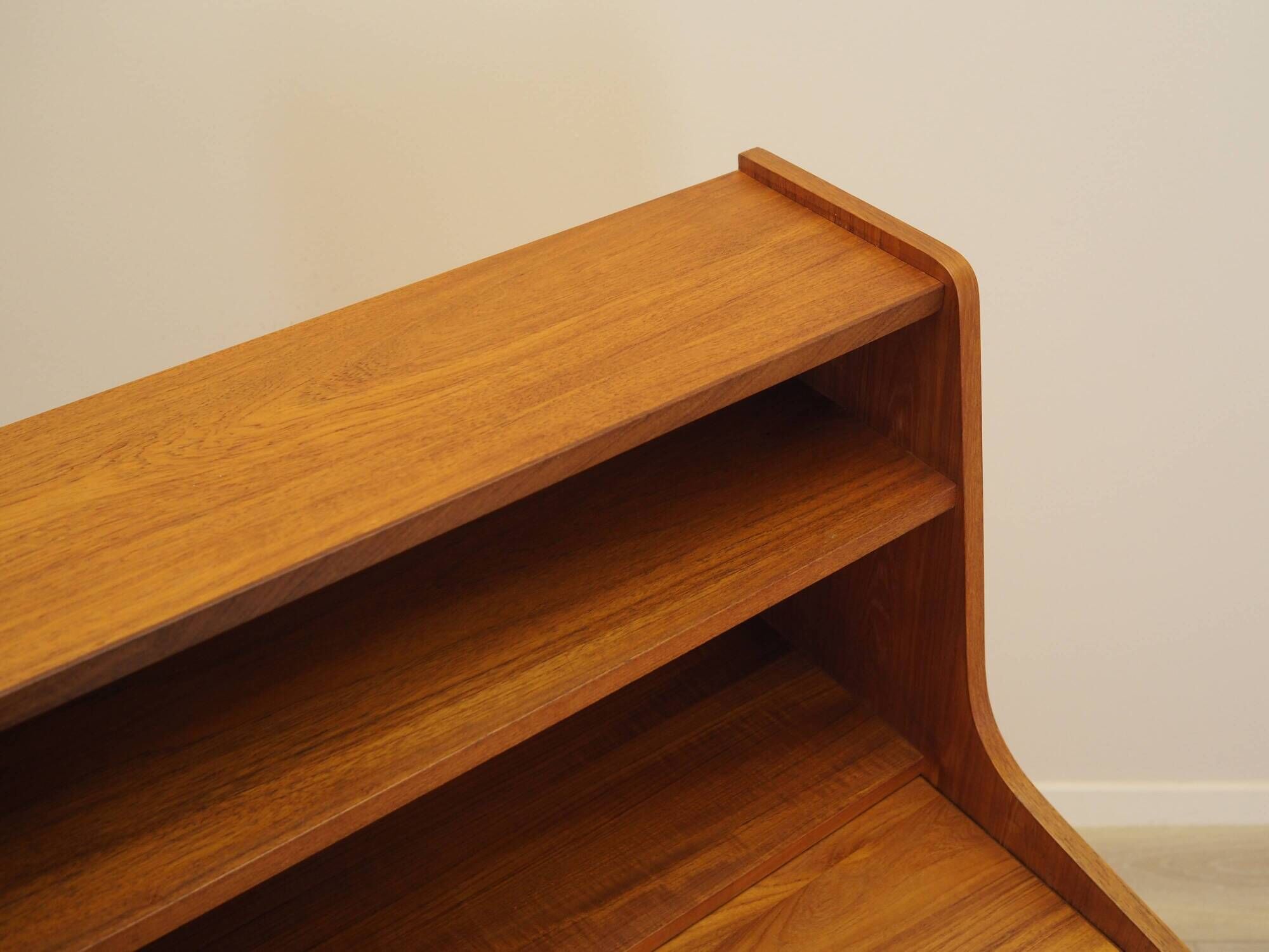 Danish teak secretary desk 1960s with pull-out surface