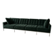 Canapé KnollStudio Florence Knoll authentique – 300 cm – Velours vert