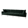Canapé KnollStudio Florence Knoll authentique – 300 cm – Velours vert