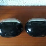 Paire d’applique Guzzini noire plexiglass