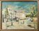Impressionist Town Scene - Oil on Canvas
