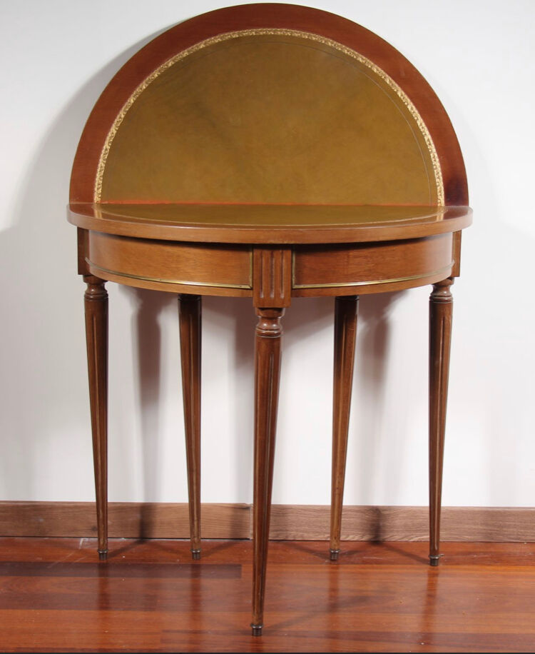 Louis XVI-style half-moon table