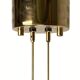Patinated brass diabolo counterweight pendant lamp by SIsche, Germany