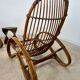 Set of 2 rattan lounge chairs armchairs Italian design from the 60s vintage rattan