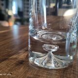 Set of 6 Long Drink glasses in crystalline thick base with air bubble