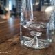 Set of 6 Long Drink glasses in crystalline thick base with air bubble