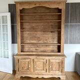 Restored two-body oak sideboard/bookcase