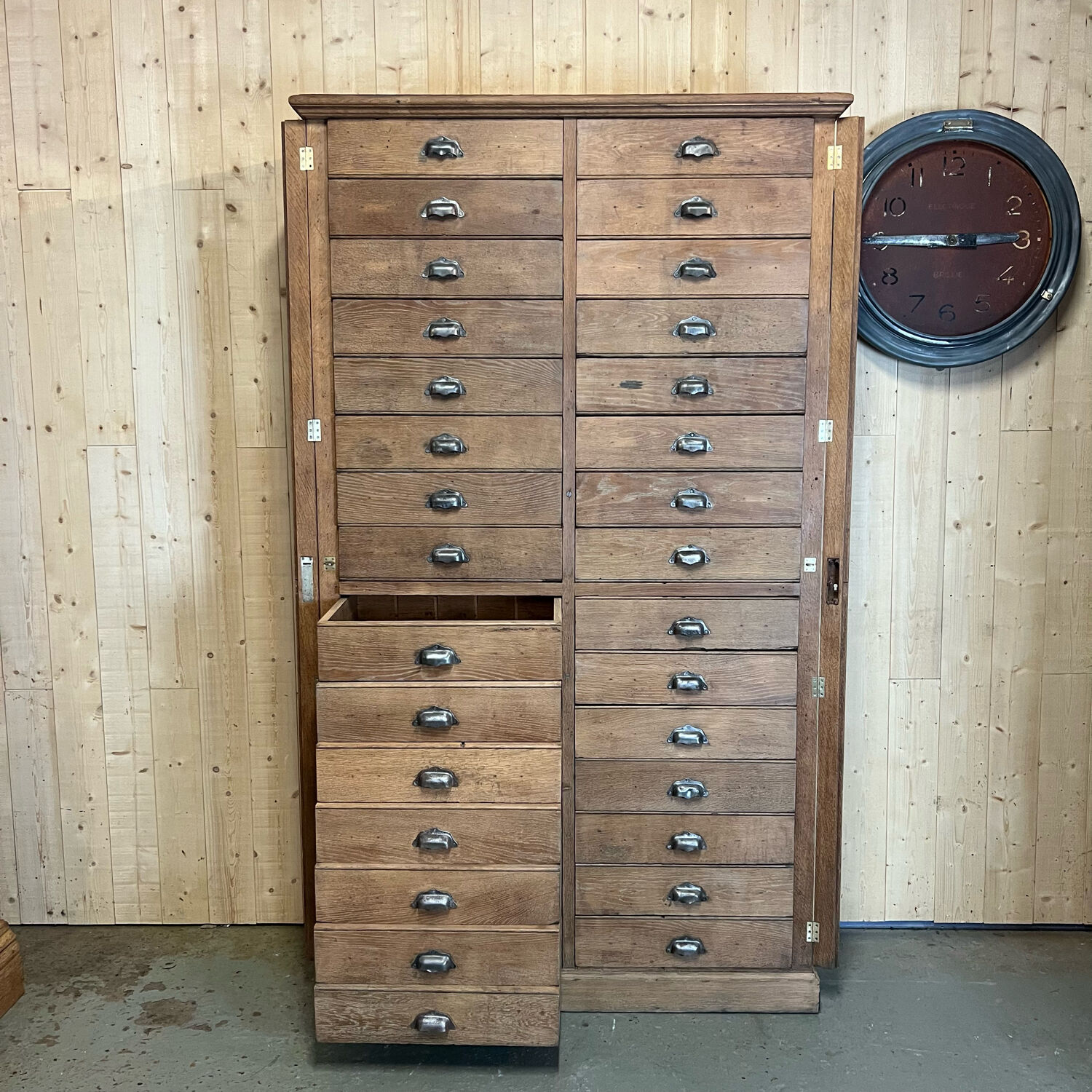 Notary's professional furniture with 30 drawers 1940