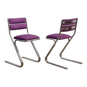 Lot de 2 chaises vintage