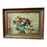 Tableau peinture nature morte G. Lang, 1947