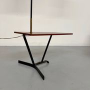 Vintage French design metal and brass floor lamp from the 1950s, Arlus