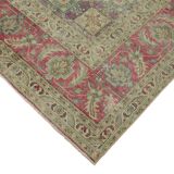 Hand-Knotted Persian Antique 1970s 241 cm x 340 cm Beige Wool Carpet