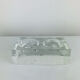 Vintage moulded glass "ice cube" catchall or ashtray