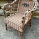 Fauteuil en rotin enfant vintage