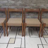 Set of 4 Danish chairs from the 1970s