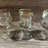 4 small dropper glasses