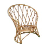 Fauteuil enfant rotin