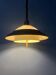 Brown and beige mid-century Dijkstra space age pendant lamp